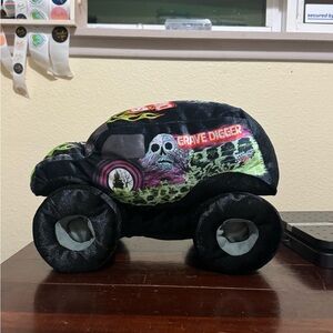 Grave Digger Monster Jam XII Monster Truck 13” Soft Plush Toy Pillow 2021